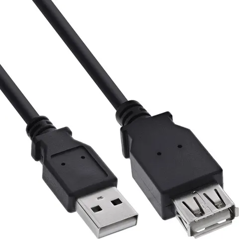 InLine 34603B USB-kabel 3 m USB 2.0 USB A Zwart – afbeelding 1