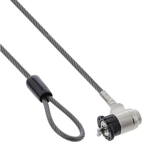 InLine® Notebook veiligheidsslot, met sleutel, 4,4mm x 2m – afbeelding 1