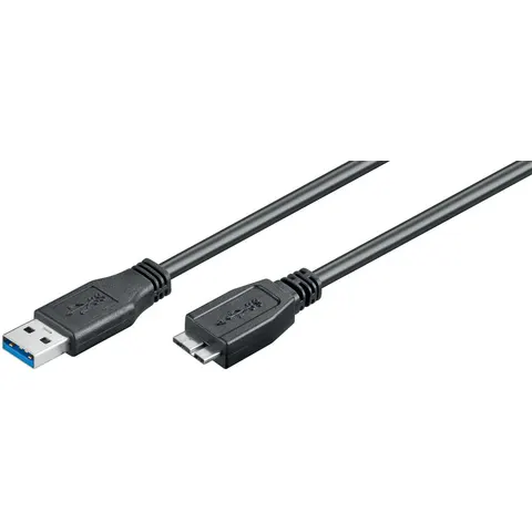 InLine® USB 3.2 Gen.1 Kabel, A an Micro B, schwarz, 5m – Bild 1