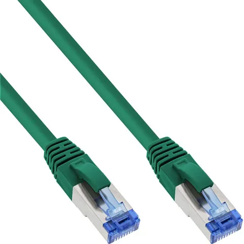 InLine® patchkabel, Cat.6A, S/FTP, TPE (LSZH), CCA, groen, 1,5m – afbeelding 1