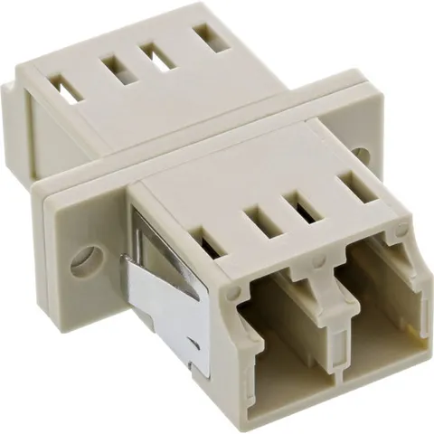 LC Duplex (v) - LC Duplex (v) Optical Fiber inbouw koppelstuk - Multi Mode – afbeelding 1