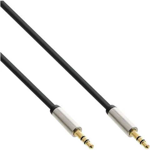 Premium 3,5mm Jack stereo audio slim kabel - 2 meter – afbeelding 1