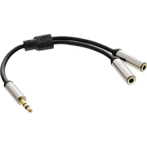 Premium 3,5mm Jack stereo audio splitter - 0,15 meter – 235995 – afbeelding 1
