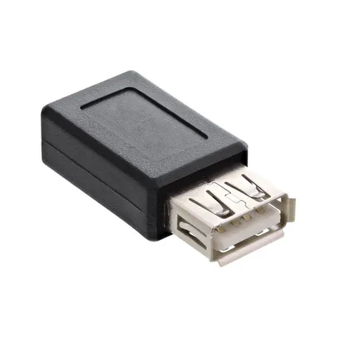 USB Micro B (v) - USB-A (v) adapter - USB2.0 / zwart – afbeelding 1