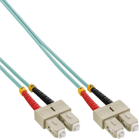 InLine SC Duplex Optical Fiber Patch kabel - Multi Mode OM3 - 7,5 meter – afbeelding 1