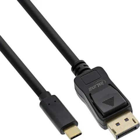 InLine® USB-beeldschermkabel, USB-C-stekker naar DisplayPort-stekker, 2m – afbeelding 1
