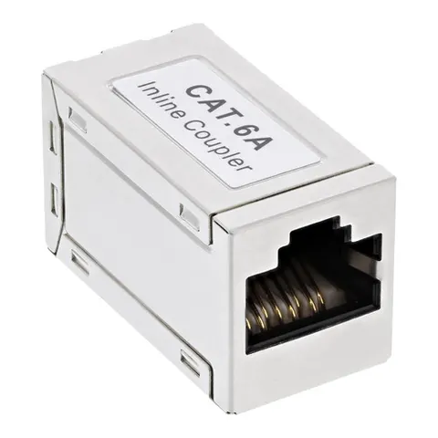 InLine 69990C tussenstuk voor kabels RJ45 Zilver – afbeelding 1