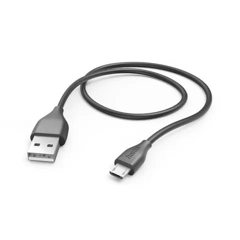 Ladekabel, USB-A - Micro-USB, 1,5 m, Schwarz (00201586) – Bild 1