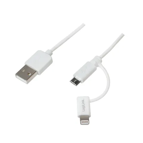LogiLink Daten- & Ladekabel, USB - Micro USB Stecker, 1,0 m – Bild 1