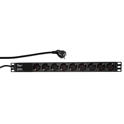 BASIC 9 voudige stekkerdoos voor 19 inch serverkasten - Server kast – afbeelding 1