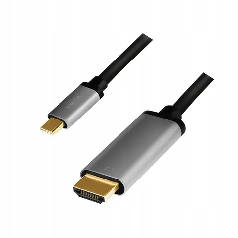 LogiLink USB Kabel, USB-C - HDMI-A Stecker, 1,8 m – Bild 1