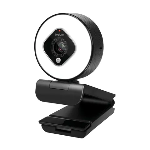 LogiLink Full-HD-USB-Webcam mit Dual-Mikrofon, schwarz – Bild 1