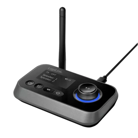 Logilink Bluetooth 5.0 Audiosender und Empfänger, bis 10m – Bild 1