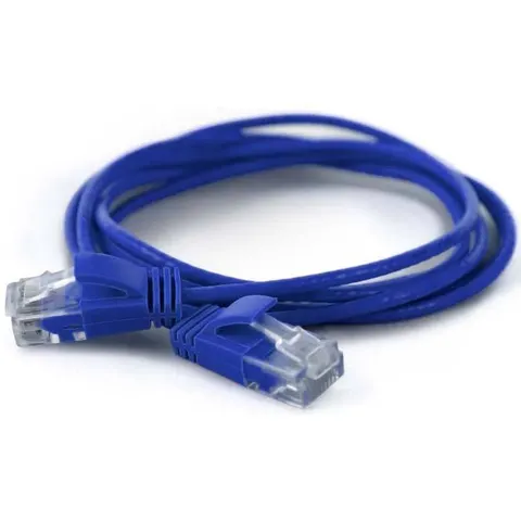 Wantec Patchkabel UTP CAT6a d=2,8mm 1,50m blau – Bild 1