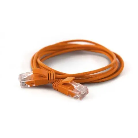 Wantec Patchkabel UTP CAT6a d=2,8mm 0,20m orange – Bild 1