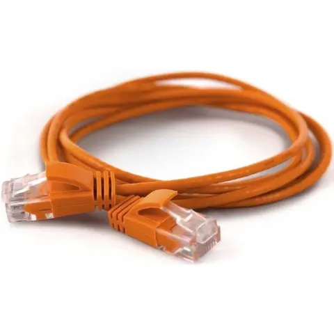 Wantec Patchkabel UTP CAT6a d=2,8mm 1,50m orange – Bild 1
