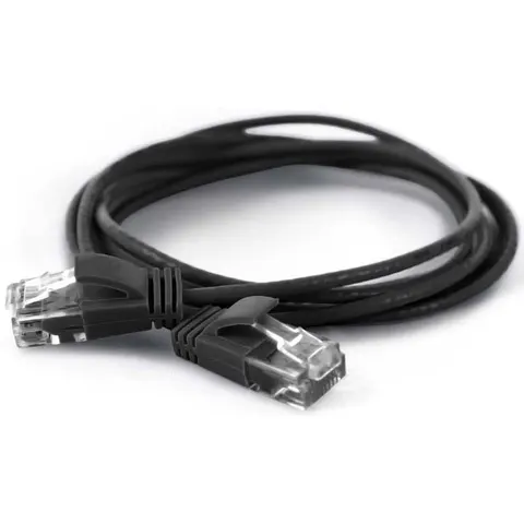 Wantec Patchkabel UTP CAT6a d=2,8mm 25,00m schwar – Bild 1