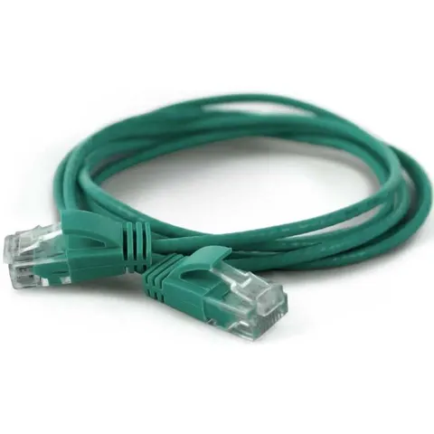 Wantec Patchkabel UTP CAT6a d=2,8mm 0,50m grün – Bild 1
