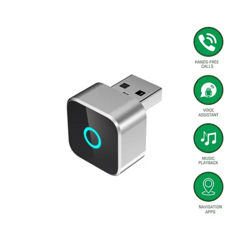 4smarts Wireless CarPlay / Android Auto Adapter, silber – Bild 1