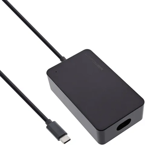 LC-Power LC-NB-PRO-45-C, USB-C-Notebook-Netzteil 45W – Schwarz – Bild 1