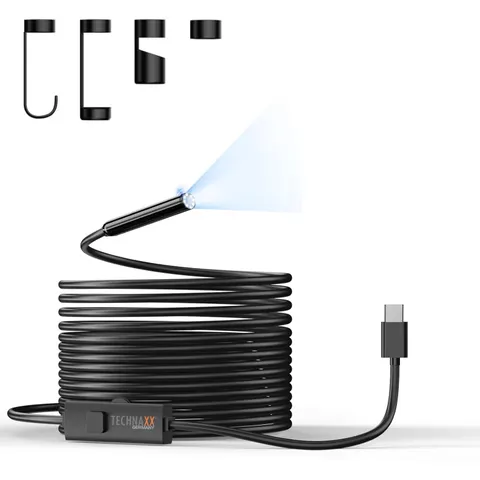 TECHNAXX USB-C Endoskopkamera TX-386, mit Licht – Bild 1