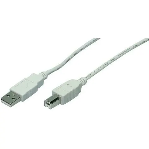 Logilink USB Kabel A -> B St/St 1.80m grau – Bild 1