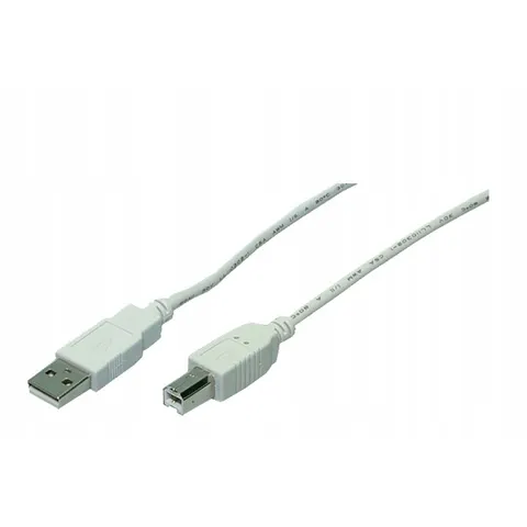 LogiLink USB 2.0 Kabel, USB-A - USB-B Stecker, 3,0 m, grau – Bild 1
