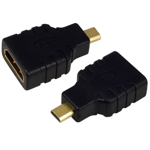 LogiLink AH0010 adapter HDMI D HDMI A Zwart – afbeelding 1
