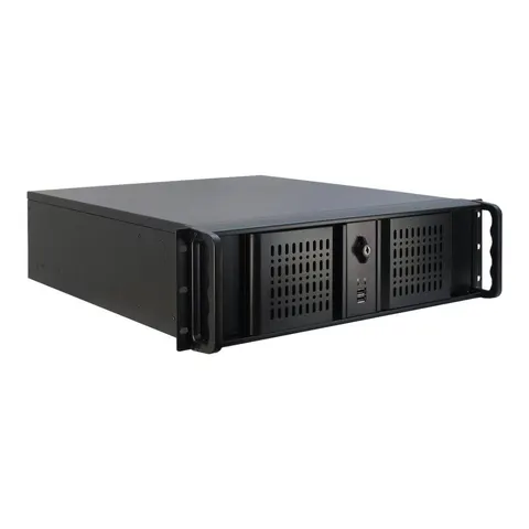 Inter-Tech 3U-3098-S Rek Zwart – afbeelding 1