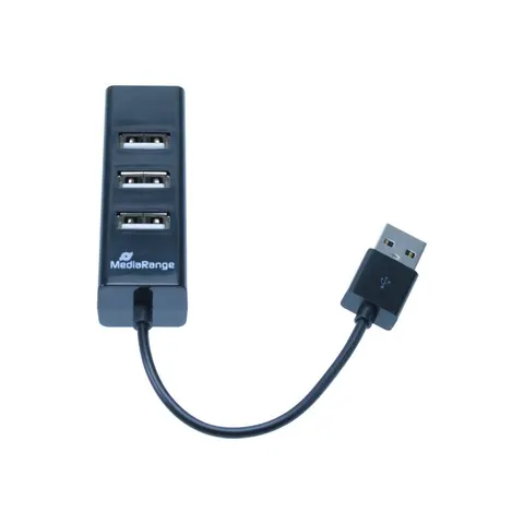 MediaRange Mini HUB USB2.0 4-poorts – afbeelding 1