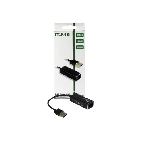 Inter-Tech LAN-Adapter Argus IT-810 USB-A Gigabit Ethernet – Bild 1