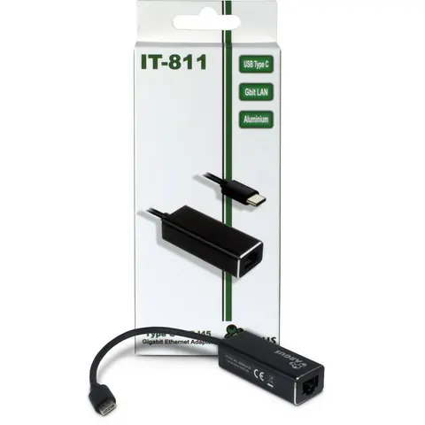 Inter-Tech LAN-Adapter Argus IT-811 USB-C Gigabit Ethernet – Bild 1