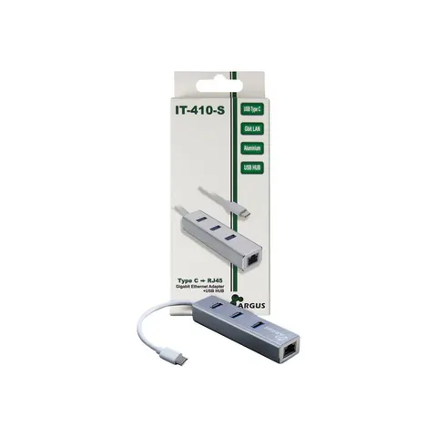 Inter-Tech LAN-Adapter Argus IT-410-S USB-C Gigabit Ethernet – Bild 1