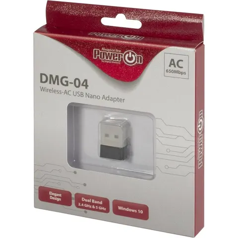 Inter-Tech Wi-Fi 5 USB Nano Adapter DMG-04 Stick 650Mbps – Bild 1