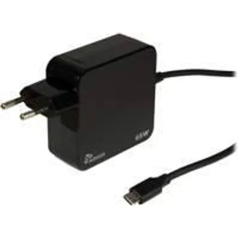 Inter-Tech Stecker-Netzteil PD-2065 65W USB-C schwarz – Bild 1