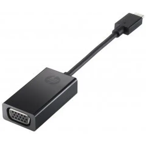 HP USB-C-zu-VGA-Adapter – Schwarz – Bild 1