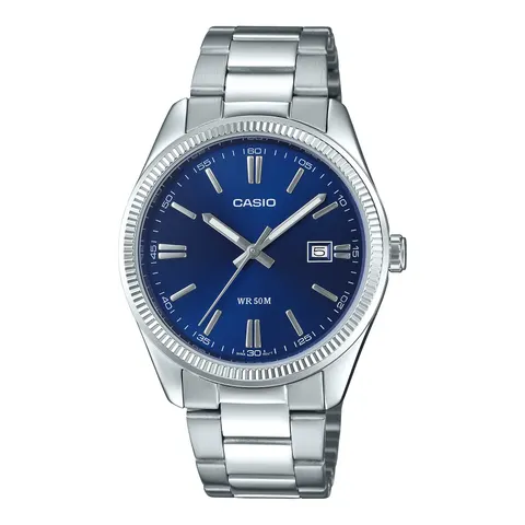 CASIO Timeless Collection Uhr MTP-1302PD-2AV | Silber – Silber OSFA – Bild 1