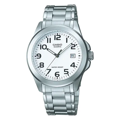CASIO Timeless Collection Uhr MTP-1259PD-7B | Silber – Silber OSFA – Bild 1