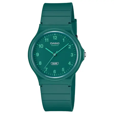 Casio Classic Analogue Green Strap Watch – image 1