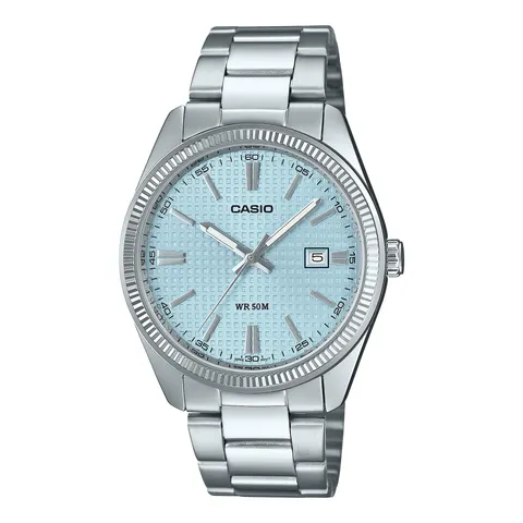 CASIO Timeless Collection Uhr MTP-1302PE-2AV | Silber – Silber OSFA – Bild 1