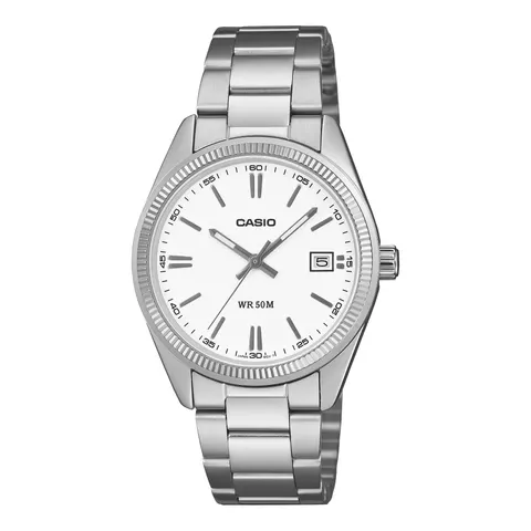 CASIO Timeless Collection Uhr UTP-1302PD-7AV | Silber – Silber OSFA – Bild 1