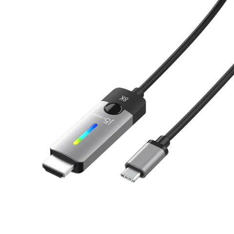 j5create JCC157-N USB-C to HDMI 2.1 8K Cable – image 1