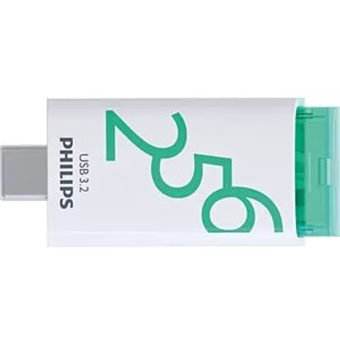 USB stick 3.2 Philips Click USB-C 256GB groen – afbeelding 1