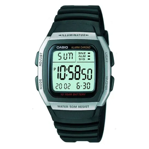 Casio Power LCD Digital Black Resin Strap Watch – image 1