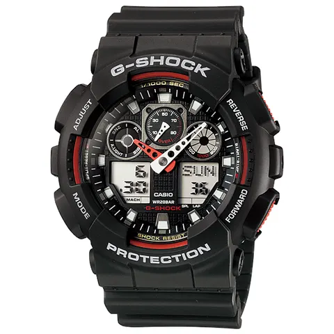 Casio G-SHOCK Men's LED Backlight Black Resin Strap Watch – image 1
