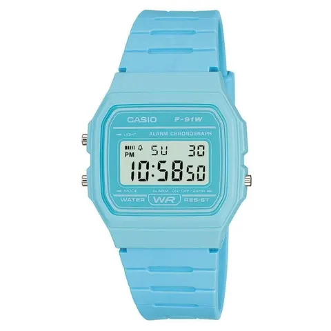 Casio Orange Resin Strap Watch – Blue – image 1