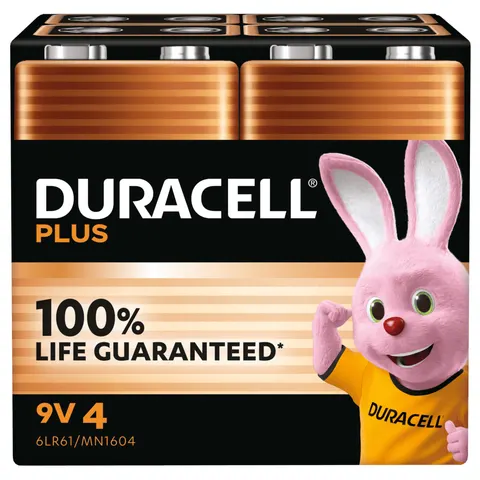 Duracell 9V Plus Power - 4 stuks – afbeelding 1