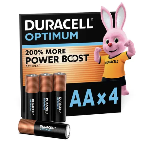 Batterij Duracell Optimum 4x AA – afbeelding 1