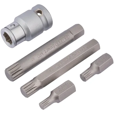 Draper 1/2" spline bitset, 5-delig – afbeelding 1