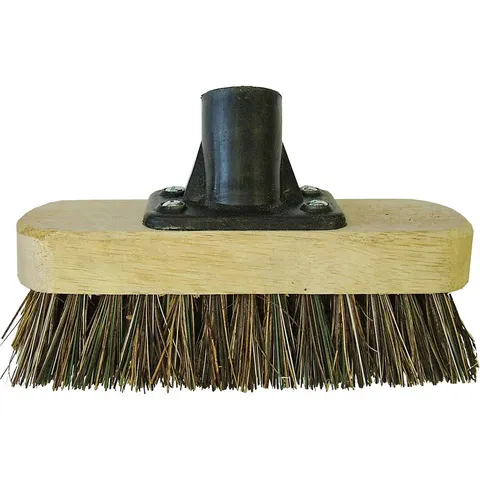 Faithfull Threaded Socket Deck Scrub Broom Head 7" – image 1